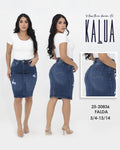 FALDA LONA MIDI 25-20836 KALUA RASGADO