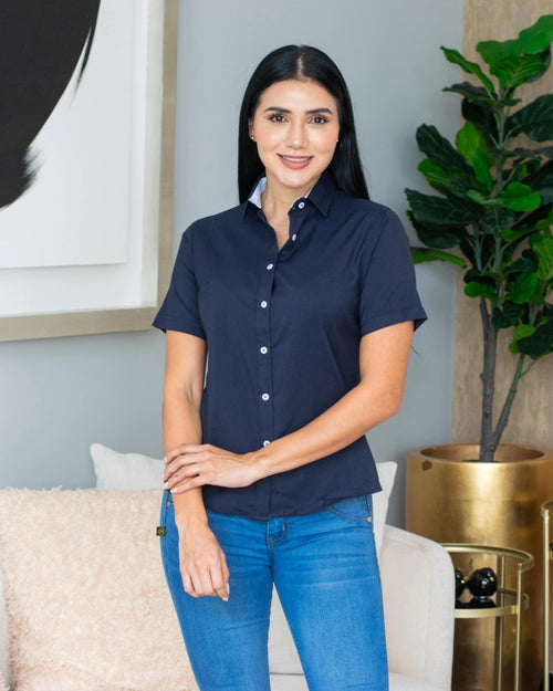 BLUSA NAPOLEON 01-25 AZUL MARINO