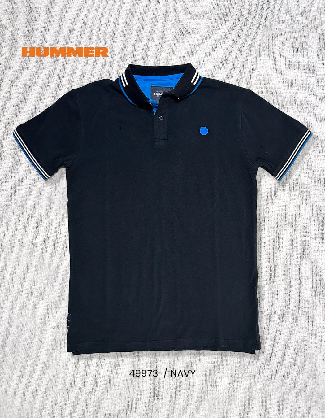 PLAYERA POLO HUMMER 240 NAVY