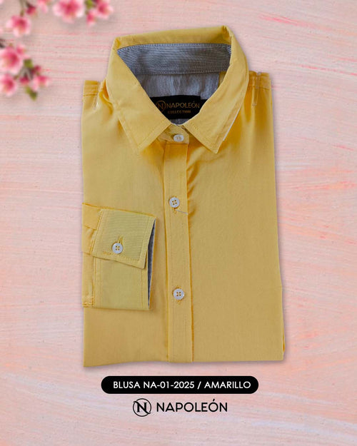 Blusa Napoleon M/L 01-2025 / Amarillo