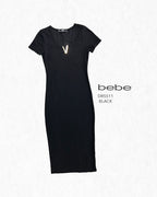 VESTIDO LARGO BBDRS511 BEBE NEGRO
