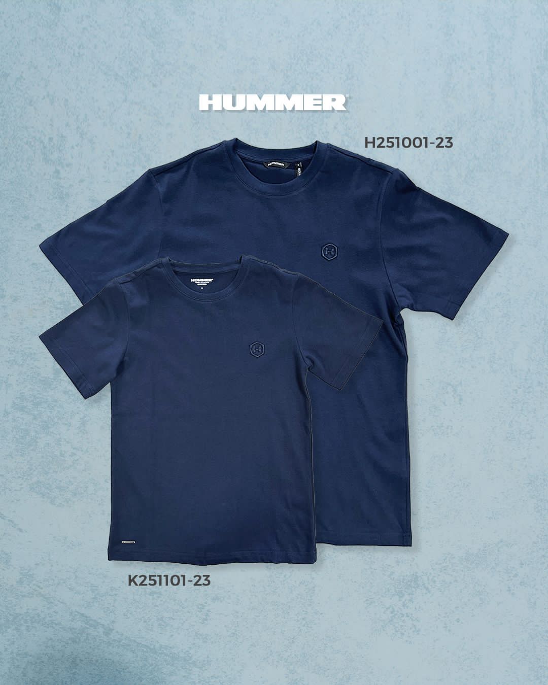 PLAYERA MODA OVERSIZE HUMMER H251001-23NV XL NAVY