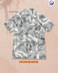 CAMISA MC HUMMER  / BLANCO/HOJAS NEGRO