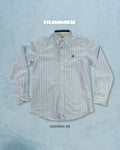 CAMISA ML HUMMER H251004-65 CELESTE LINEAS