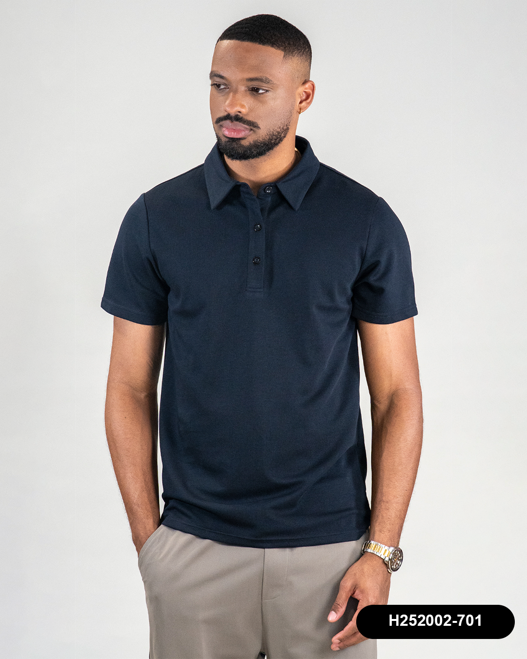HS GT PLAYERA POLO JERSEY HUMMER H252002-701 AZUL MARINO