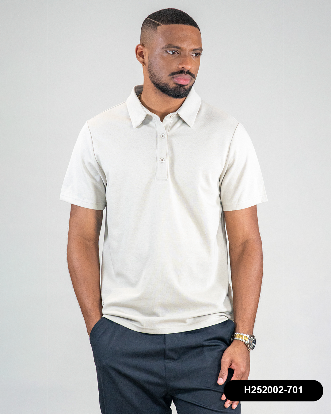 HS GT PLAYERA POLO JERSEY HUMMER H252002-701 BEIGE