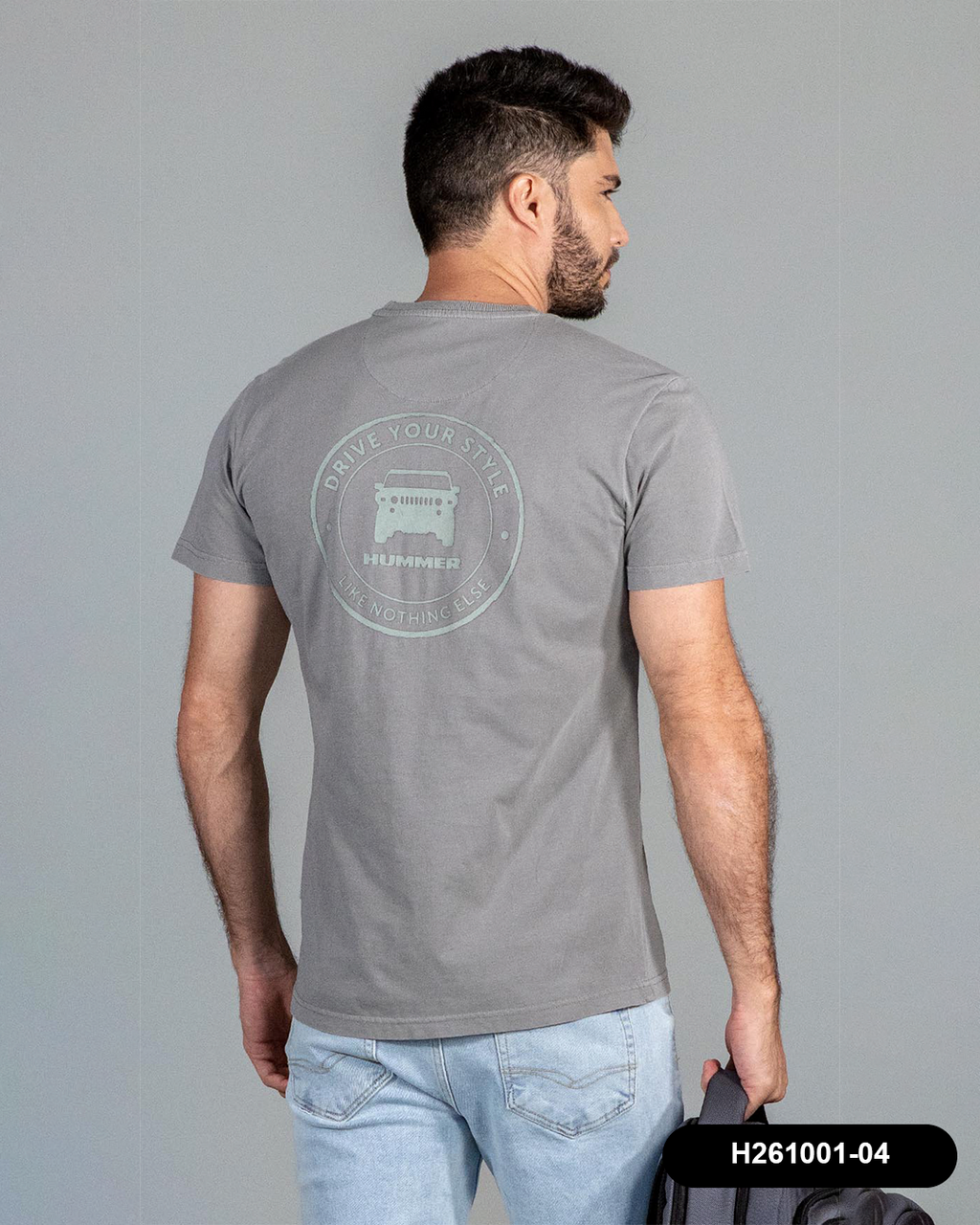 HS GT PLAYERA MODA HUMMER H261001-04 GRIS