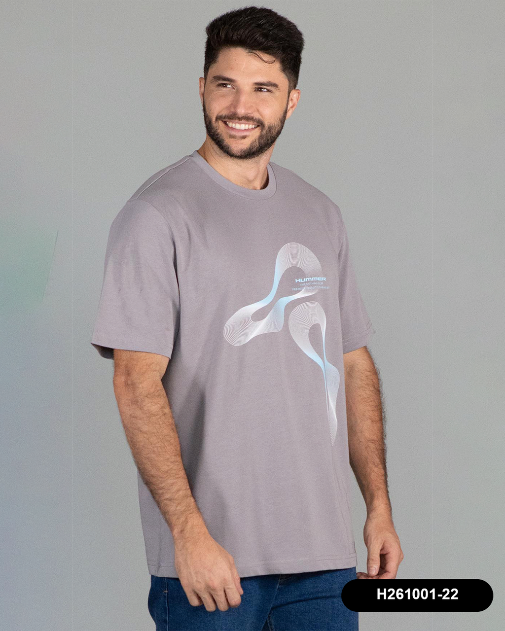 HS GT PLAYERA MODA HUMMER H261001-22 GRIS DISEÑOS