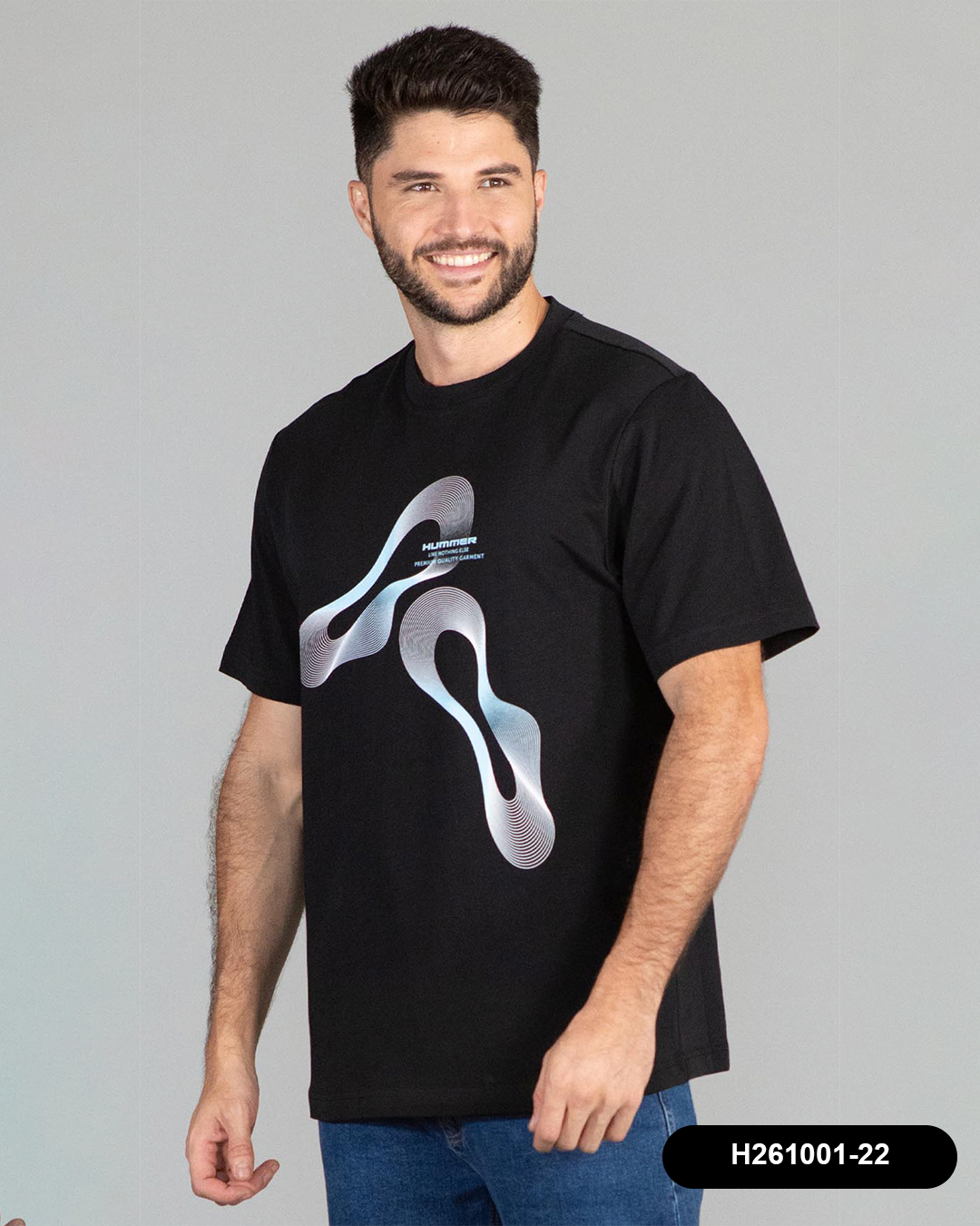 HS GT PLAYERA MODA HUMMER H261001-22 NEGRO DISEÑOS