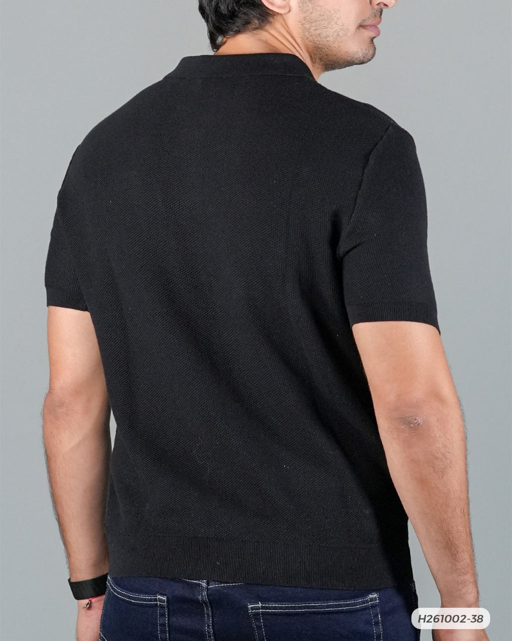 HS GT PLAYERA POLO TEXTURIZADA HUMMER H261002-38 NEGRO