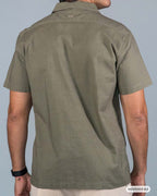 HS GT CAMISA MC HUMMER H261003-62 VERDE MUSGO