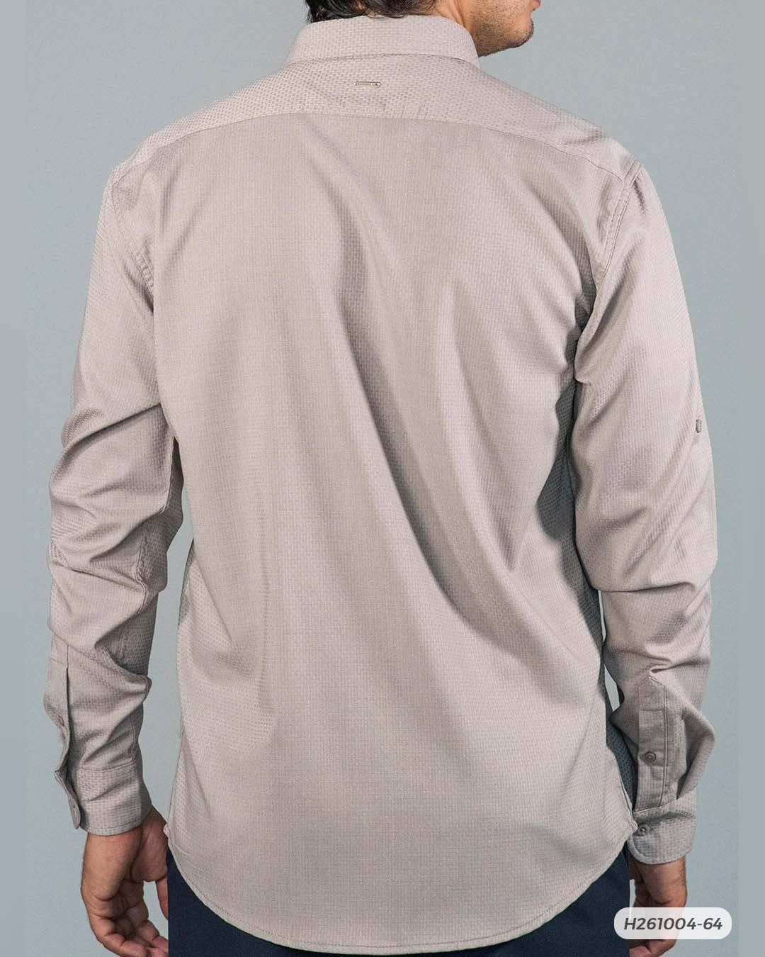HS GT CAMISA ML HUMMER H261004-64 S BEIGE