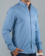 HS GT CAMISA ML HUMMER H261004-64 S AZUL OPALO