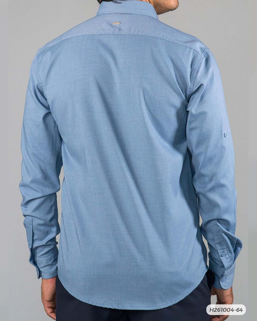 HS GT CAMISA ML HUMMER H261004-64 S AZUL OPALO