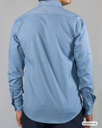 HS GT CAMISA ML HUMMER H261004-64 S AZUL OPALO