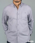 HS GT CAMISA ML HUMMER H261004-64 GRIS