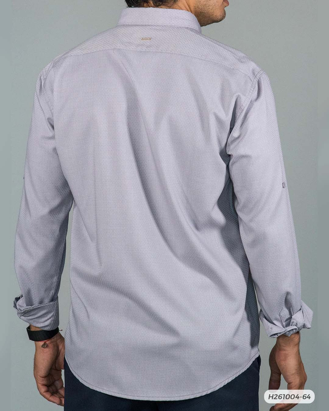HS GT CAMISA ML HUMMER H261004-64 GRIS