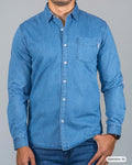 HS GT CAMISA ML HUMMER H261004-70 CELESTE DENIM
