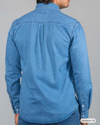 HS GT CAMISA ML HUMMER H261004-70 CELESTE DENIM