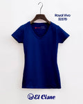 BLUSA CUELLO V PC/ROYAL VIVO