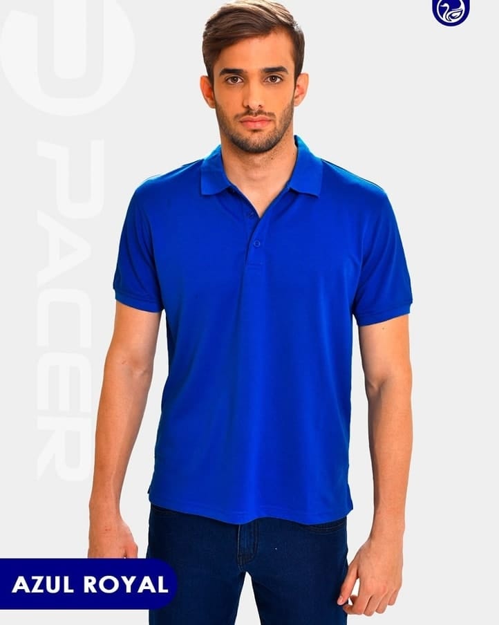 PLAYERA POLO PIQUE PC / AZUL ROYAL