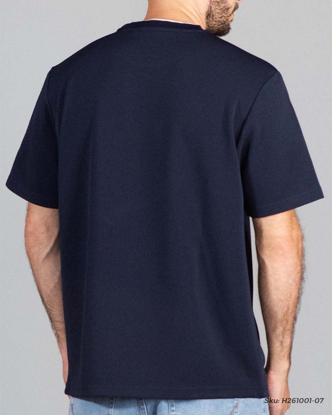 PLAYERA MODA OVERSIZE HUMMER H261001-07 AZUL MARINO