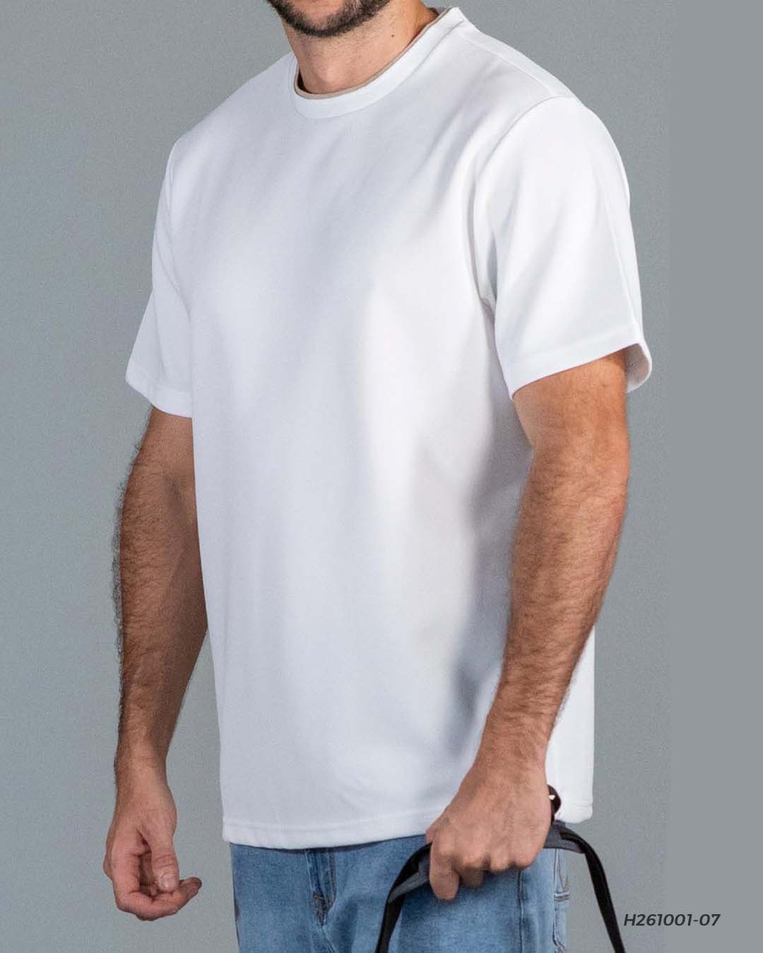 PLAYERA MODA OVERSIZE HUMMER H261001-07 BLANCO