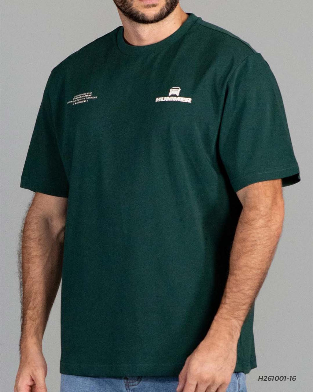 HS GT PLAYERA MODA HUMMER H261001-16 VERDE