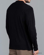 PLAYERA ML HENLEY HUMMER H261001-12 NEGRO