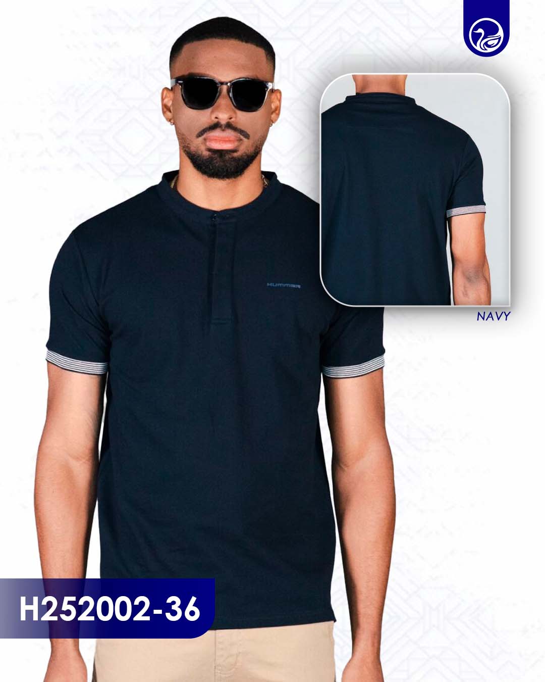 Playera polo Premium Hummer H252002-36 / Navy