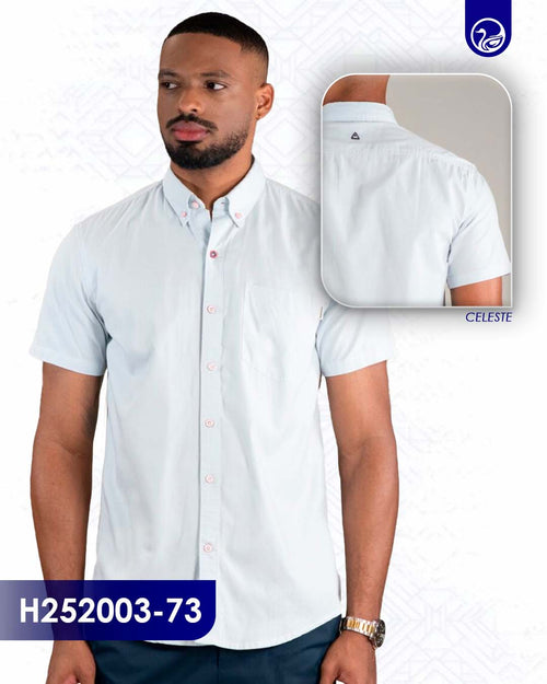 Camisa Hummer MC H252003-73 / Celeste Claro