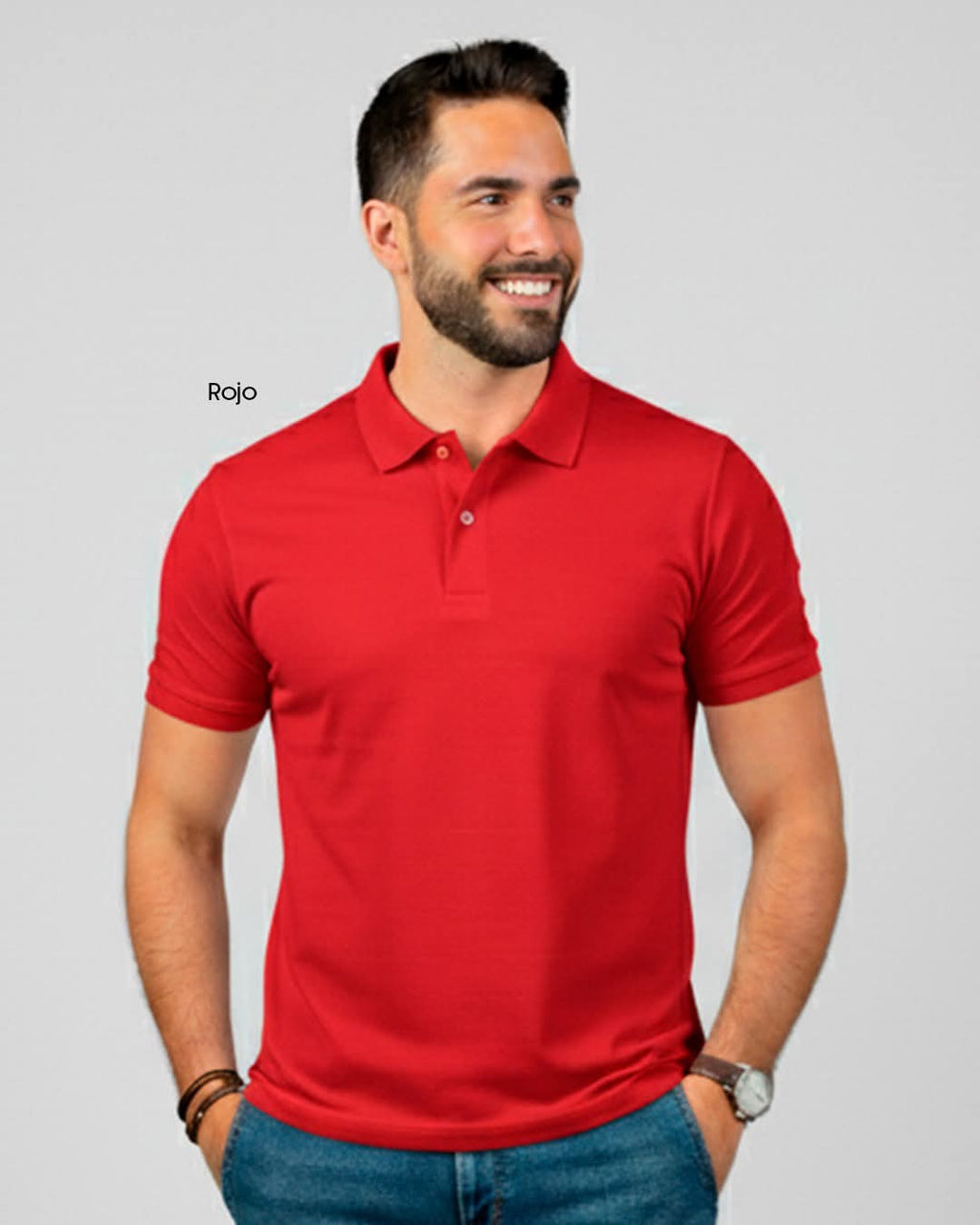 PLAYERA POLO PIQUE PC / ROJO