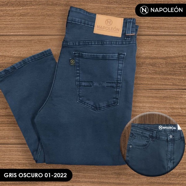 Pantalon Napoleón SLIM NA-01-2022 GRIS OSCURO