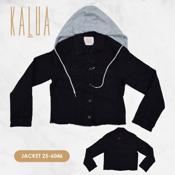 JACKET LONA CON GORRO DAMA 25-6046 KALUA 