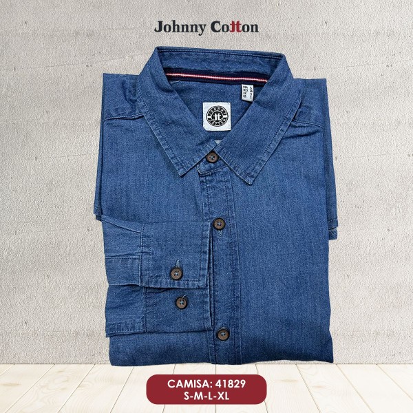 CAMISA ML DENIM JC AZUL