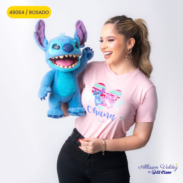 PLAYERA GRAFICA AV OHANA / ROSADO
