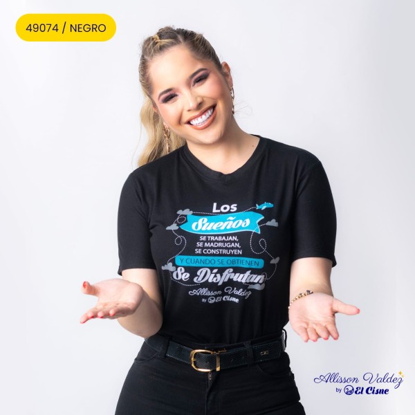 Playera Grafica AV 49074 / NEGRO