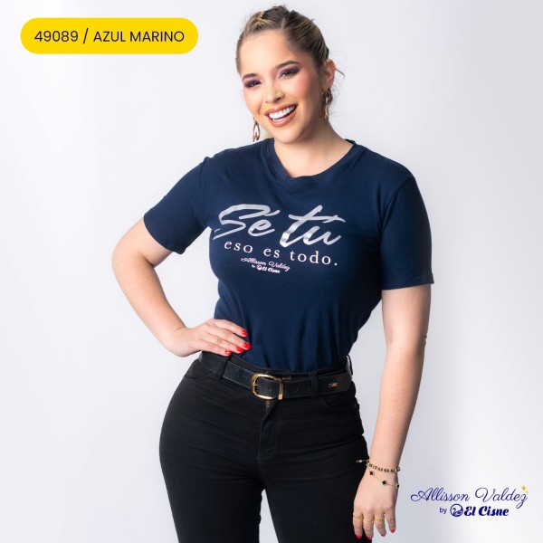 Playera Grafica AV 49089 / AZUL MARINO