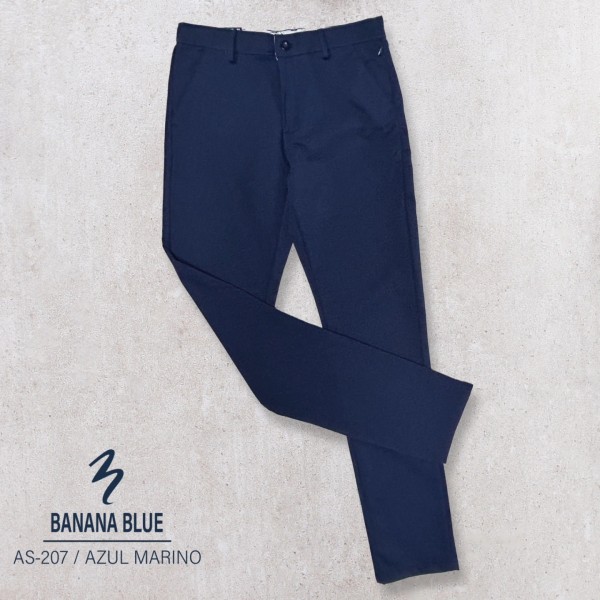PANTALON GABARDINA AS-207 AZUL MARINO