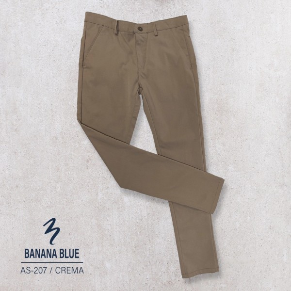 PANTALON GABARDINA AS-207 CAFE CREMA