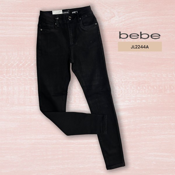 JEANS DAMA SKINNY JL2244 BEBE / NEGRO