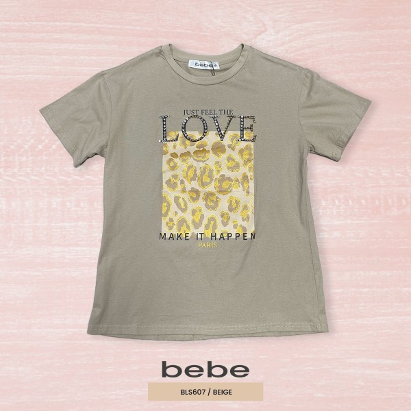 BLUSA MODA OVERSIZE BEBE BLS607 / BEIGE