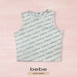 BLUSA MODA CROP TOP BEBE BLS621 / BLANCO