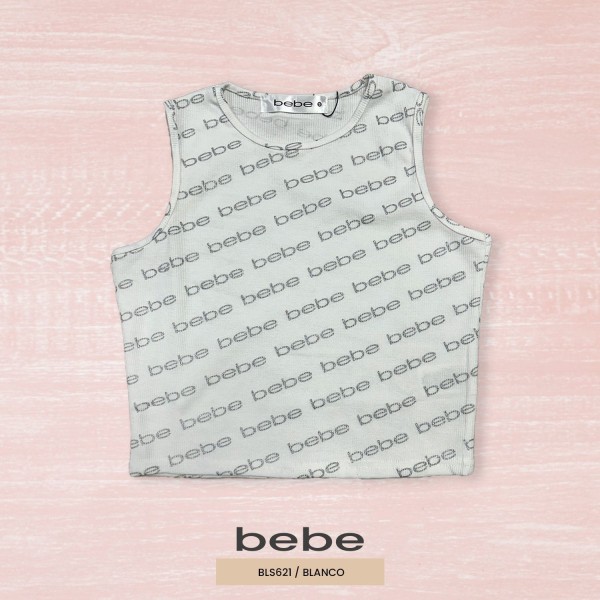 BLUSA MODA CROP TOP BEBE BLS621 / BLANCO