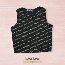 BLUSA MODA CROP TOP BEBE BLS621 / NEGRO