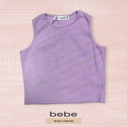 BLUSA MODA CROP TOP BEBE BLS621 / LILA