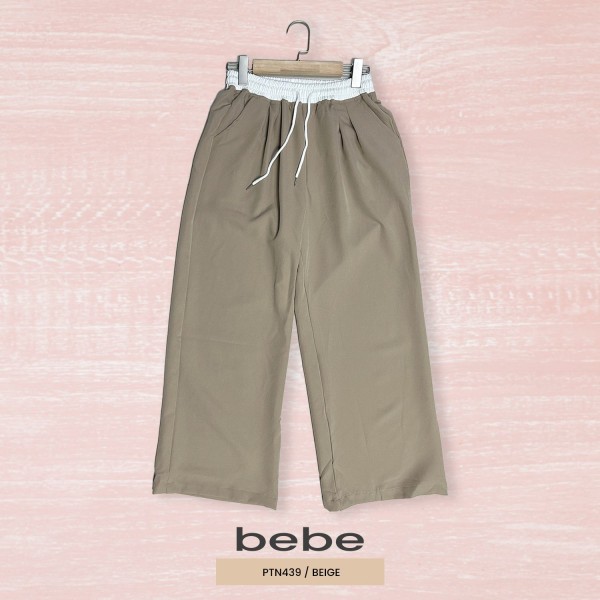 PANTALON DE VESTIR WIDE LEG PTN439 BEBE / CAFE CLARO