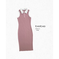 VESTIDO LARGO BBDRS512 BEBE ROSADO