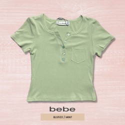BLUSA MODA CROP TOP BEBE BLS522 / VERDE MENTA