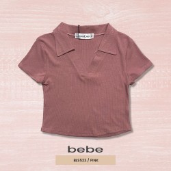 BLUSA MODA CROP TOP BEBE BLS523 / PALO ROSA